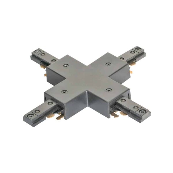 H1 Track X-Connector w Power Feed BK