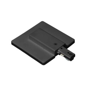 H1 Track Reverse Polarity Live End Feed w Outlet Box Cover WH