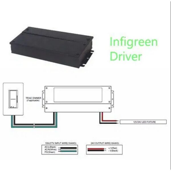 IG-UNI-CV24DC-30W LED Driver Dimmable InfiGreen Lighting - Image 2