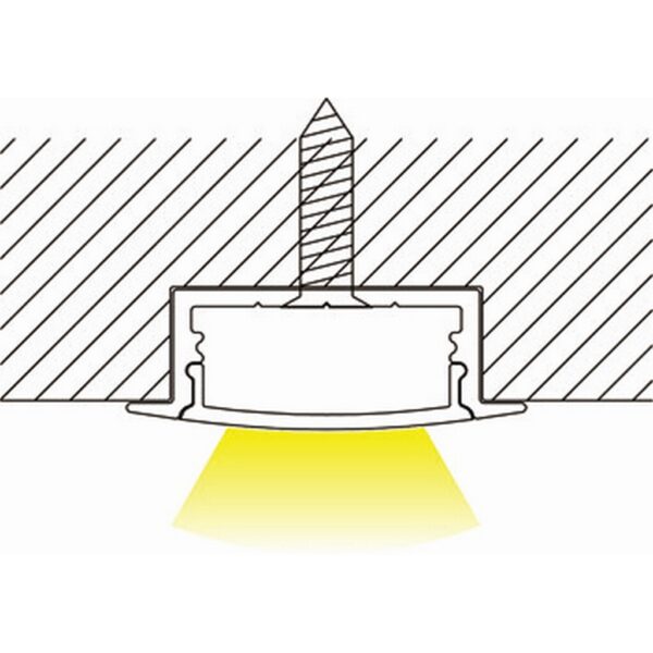 ALP6013 Aluminum LED Profile with PC opal cover Recessed Mounted InfiGreen Lighting - Image 4