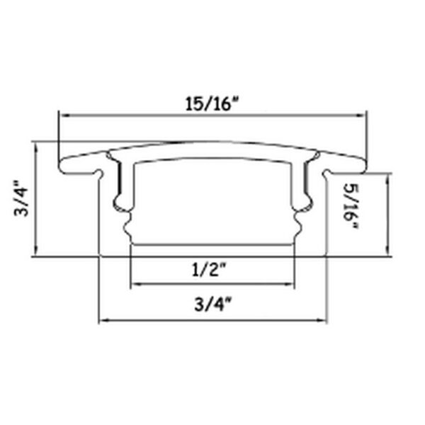 ALP6001R Aluminum LED Profile with PC opal cover Recess Mounted InfiGreen Lighting - Image 2