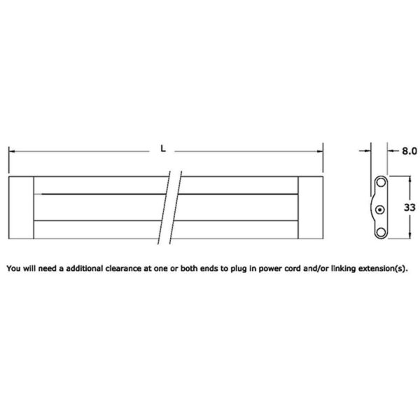 IG-SFLB12N-30K 12″ Flat Slim LED bar 3000K No Switch InfiGreen Lighting - Image 2