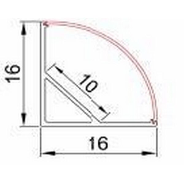 ALP6006 Aluminum LED Profile for Corner Mounted InfiGreen Lighting - Image 2