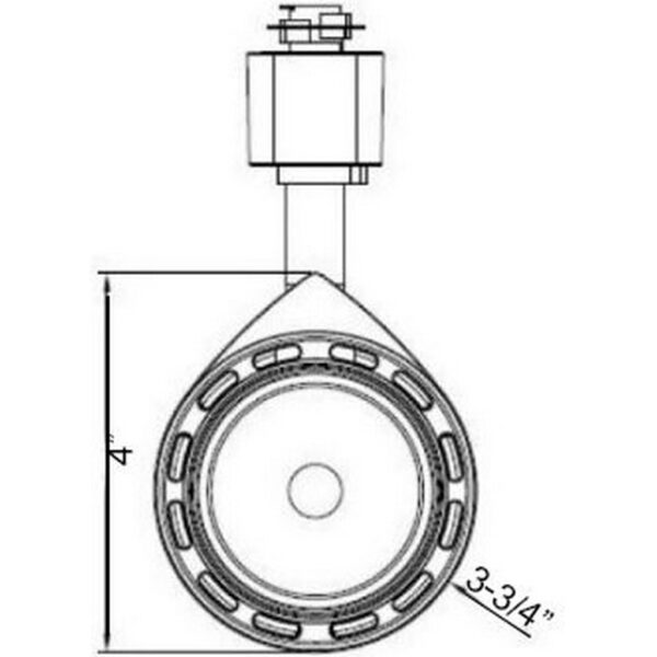 IG-TR014-22W-50K 3-Wire Round LED H-Type Track Head Lighting Dimmable 2350Lm (Black 5000K) InfiGreen Lighting - Image 2