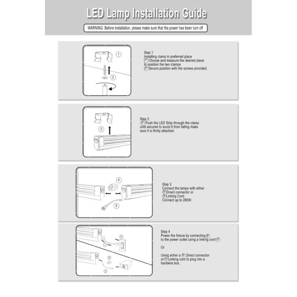 IG-LEDT5-8W-65K - 8W Linkable Slim Light Dimmable - 17 1/2″ - With Power Switch - 6500K InfiGreen Lighting - Image 3