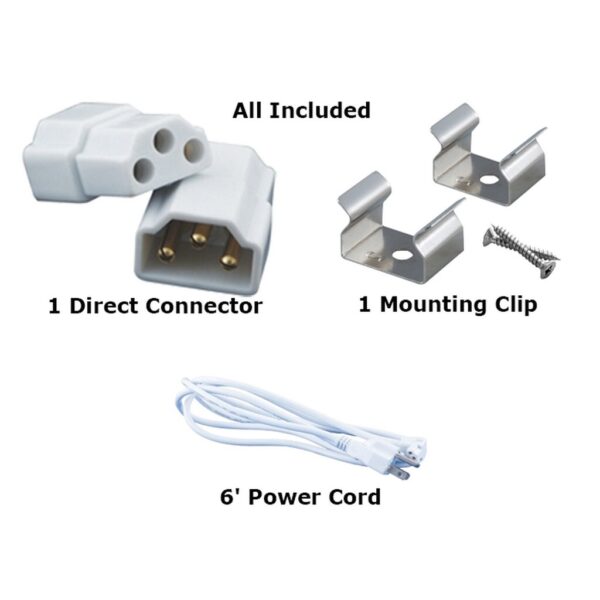 IG-LEDT5-8W-65K - 8W Linkable Slim Light Dimmable - 17 1/2″ - With Power Switch - 6500K InfiGreen Lighting - Image 2